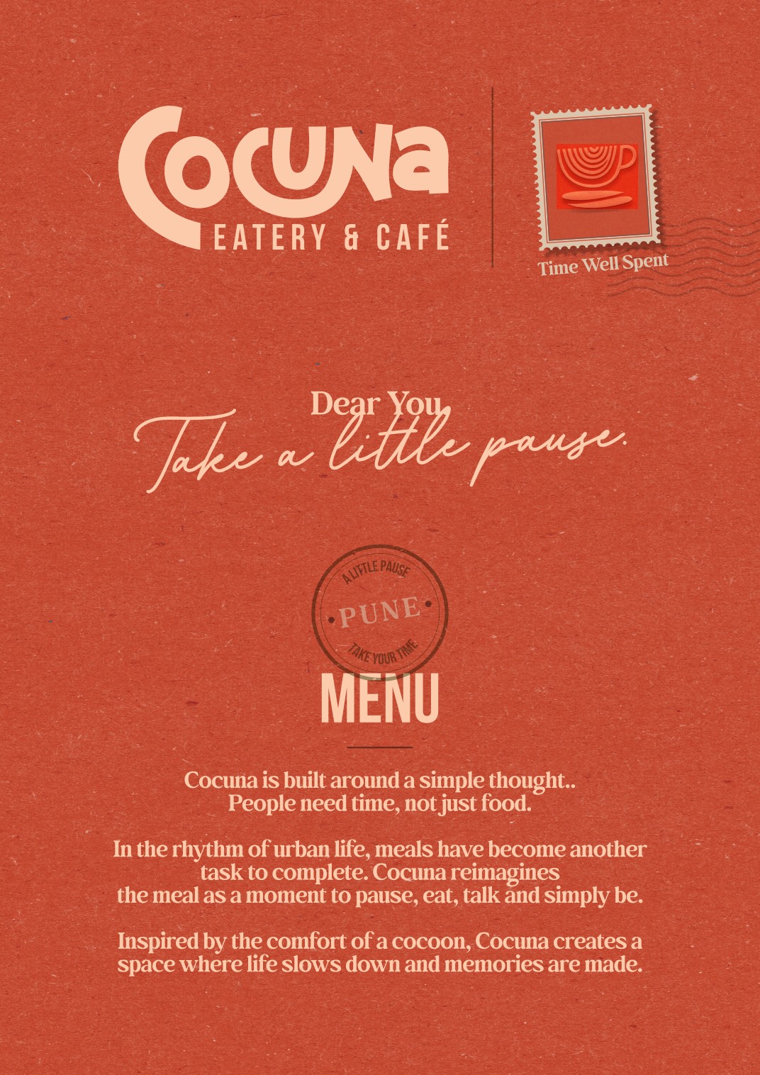 Cocuna menu, page 1 of 4